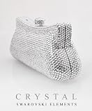 Swarovski Crystal Elements 389 Silver with Glass Evening Handbag
