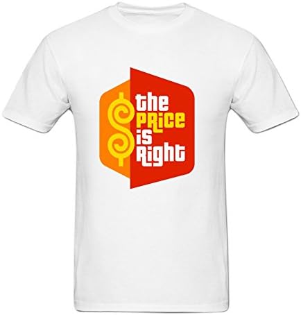 Design ByHunams the Price is Right TV Game Show (2) Men's 100% Cotton T-Shirt L White