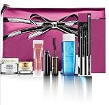 Lancome NEW! Winter Holidays 2011 8-piece Beauty Skin Care Travel Gift Set: Absolue Premium Bx Absolute Replenishing Cream SPF 15 Sunscreen + Absolue Eye Premium Bx Absolute Replenishing Eye Cream + LE CRAYON KHOL EyeLiner Pencil in Black Ebony (FULL size) + Definicils High Definition Mascara in Black/Noir + Bi-Facil Double-Action Eye Makeup Remover + Juicy Tubes Ultra Shiny Lip Gloss in Pink Hori