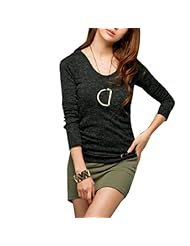 Acrylic/Cotton/Knit Belted Cutout Long Sleeves Tank  Dress