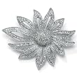 Crystal Flower Pin