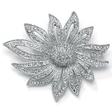 Crystal Flower Pin