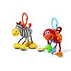 Monkey - Jittery Jungle Pals - Attach to Cots, prams, pushchairs - The go