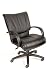 Kitchen & Housewares : Boss Mid-Back Leather Chair Black