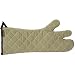 San Jamar 850TF17 Tri-Flex Temperature Protection Oven Mitt, 17" Length, Tan