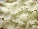 Produkt-Bild: 500 Rosenbl&auml;tter Zart-Creme Hochzeit Taufe Kommunion Streubl&auml;tter