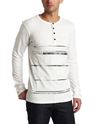 Cohesive Men's Jaxs Henley, Vintage White, Small