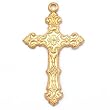 Cross Charm Gold Filled 28mm