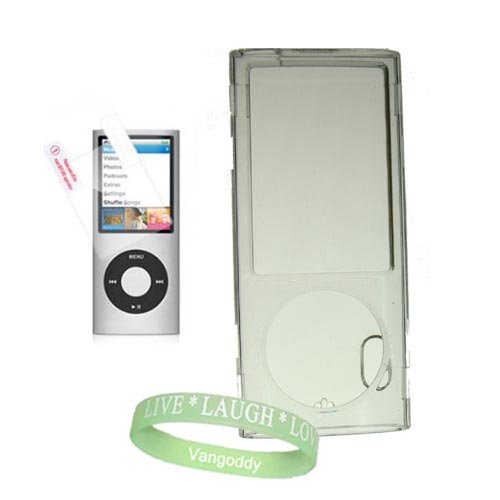 External hard drive:Apple Ipod Nano 5th Generation 5G ( Newest Version ) Clear 8 GB / 16 GB hard Snap On Nano Case Cover + Nano 5G Screen Protector + Vangoddy TM, Live*Laugh*Love wrist band!!!