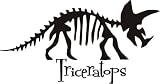 Triceratops dinosaur cute nursery wall art children room