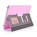 DigiLand 10.1 Inch Tablet Case - Fits Model# DL1010Q - UniGrip 10 Edition Folio Case - PINK - By Cush Cases