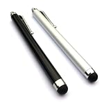 Hi-Tech Dealz® 2 Pack of Stylus (Black Silver) Universal Touch Screen Capacitive Pen for HTC Tablet PC / Cell Phone / Smartphone : HTC Panache, HTC Paradise, HTC Prime, HTC Radar, HTC Raider 4G, HTC Rezound, HTC Rhyme, HTC Rider, HTC Salsa, HTC Schubert, HTC Sensation, HTC Sensation 4G, HTC Sensation XE, HTC Sensation XL, HTC Status, HTC ThunderBolt 4G, HTC Titan, HTC Titan II, HTC Trophy, HTC Velocity 4G, HTC Vivid, HTC Wildfire, HTC Wildfire S
