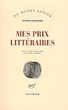 Mes prix litt�raires