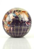 Review Team Concept  / 110MM Purple Jasper Gemstone World Globe Paperweight