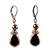 Earrings - E242 - Teardrop Window Pane and Crystal title=