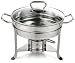 Gourmet Standard 3 Quart Stainless Steel Chafing Dish with Glass Lid - CD11012