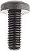 Nylon 6/6 Pan Head Machine Screw, Black, #1 Phillips Drive, M3-0.5 Thread Size, 20 mm Length, Fully Threaded, USA Made (Pack of 100)