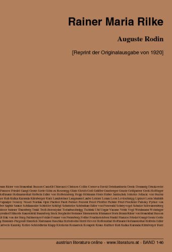 Auguste Rodin: [Reprint der Originalausgabe von 1920] (German Edition)
