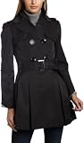 Miss Sixty Women's Missy Trench W/ Roll Sleeve,Black,Medium