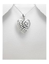 Celtic Pendant Necklace In Sterling Silver
