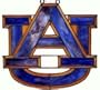Auburn Tigers Stained Glass Suncatcher