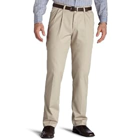 Lee Jeans Men's Wrinkle Resistant Relaxed Double Pleat Pant