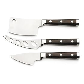 Legnoart LATTE VIVO Cheese Enthusiast's Set, Stainless Steel with Wenghe Pakkawood... by Legnoart