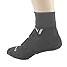 Swiftwick - Aspire TWO, Micro-Crew Compression Socks for Endurance Sports (Large, Gray)
