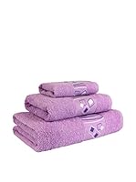 Flor De Algodón Juego De Toallas Vibration (Lila)