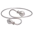 Jewellery Indian Sterling Silver Arm Bracelet Armlet 3.25 inches