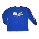 Mens NCAA Kansas Jayhawks Comfortable Fit Long Sleeve Pullover Sweater / Jersey - Blue (Size: XL)