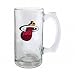 Miami Heat Beer Mug: 13 oz Glass Tankard