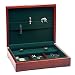 SELECTMEN JEWELRY CHEST - SELECTMEN CHERRY/FOREST GREEN JEWELRY CHEST