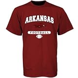 Russell Arkansas Razorbacks Cardinal Football T-shirt