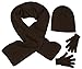 N'Ice Caps Adults Unisex Knitted Hat/Scarf/Magic Glove Accessory Set