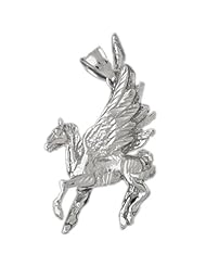 Clevereves 14K White Gold Pendant 3-D Pegasus 10.9 - Gram(s)