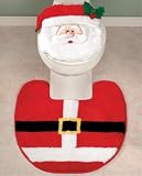 SANTA CLAUS Christmas Holiday Bahroom Decor set