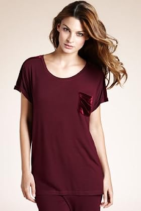 Autograph Weekend Scoop Neck Stretch Pyjama Top