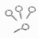 200個入り スクリューフックアイ　金属素材 シルバー 05#