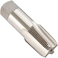 Drill America DWTPT Series Qualtech Carbon Steel Pipe Tap, Uncoated (Bright) Finish, Round with Square End Shank, 3/4"-14 NPT (Pack of 1)