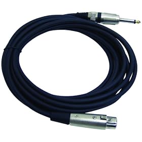 PYLE-PRO PPMJL15 - 15ft. Professional Microphone Cable 1/4'' Male to XLR Female
