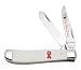 Case Cutlery 12402 Case Mini Trapper Knife, White Synthetic