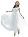 ilishop Women's Sleeveless Pleated Prom Party Chiffon Hot Summer Long Dress