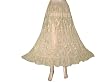 Special Gift New Lace Work Light Wheat Cotton Womens Fashion Long Skirts 39"