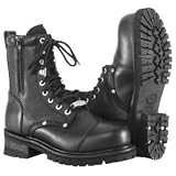 River Road Double Zipper Field Motorcycle Boots - 10.5