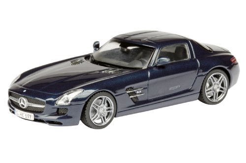 Mercedes Dickie-Schuco 450746200 - Schuco - MB SLS AMG Coup&eacute;, blau 1:43 Limited Edition: 1.000 St&uuml;ck, Klarsichtvitrine mit Sammlerumkarton