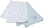 Little Me 2-Pack Receiving Blanket, Charming Choo Choo Blue