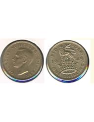 Single Detail Page Misc: United Kingdom One Shilling Coin KM876 Minted 1949 King George VI - Royal Mint