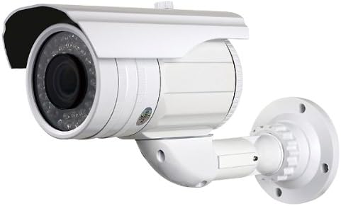 R-Tech Outdoor/Indoor Security CCTV Bullet Camera DC 12V power 600 TVL Day/Night Vision with 42 pcs IR LEDs 2.8-12mm Varifocal Lens, Weather-Resistant and Vandal-Proof