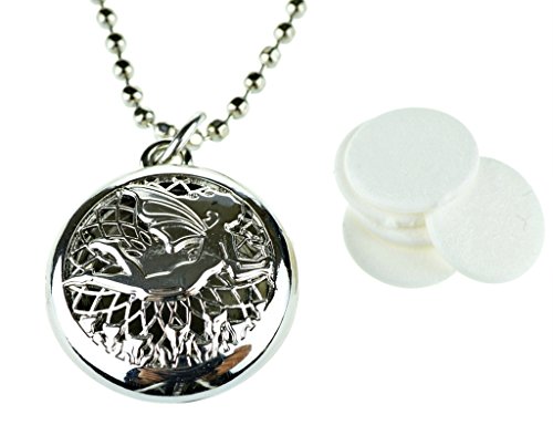 Fairy Shiny Aromatherapy Essential Oil Diffuser Necklace Locket Pendant Jewelry
